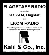 Microsoft Word - LKCM KFSZ-FM and Flagstaff Radio Tombstone.docx