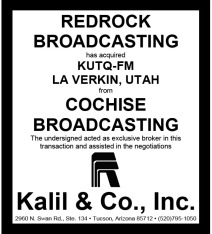 Website - Cochise Bdcstg KUTQ-FM and Redrock Bdcstg